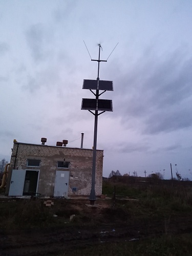 Солнечные  станции "ЮСТ" для обестечения энергией телеметрии Газораспределительных станций системы ГАЗПРОМА