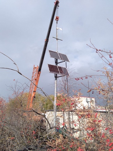Солнечные  станции "ЮСТ" для обестечения энергией телеметрии Газораспределительных станций системы ГАЗПРОМА